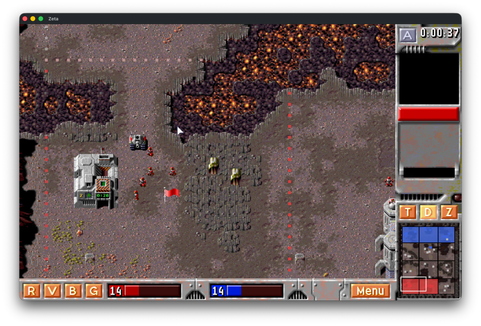 Zeta showing another area of the demo map after moving the camera