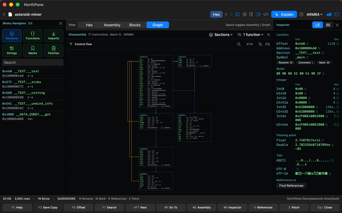 Binary Lab: fit the control-flow graph to the window