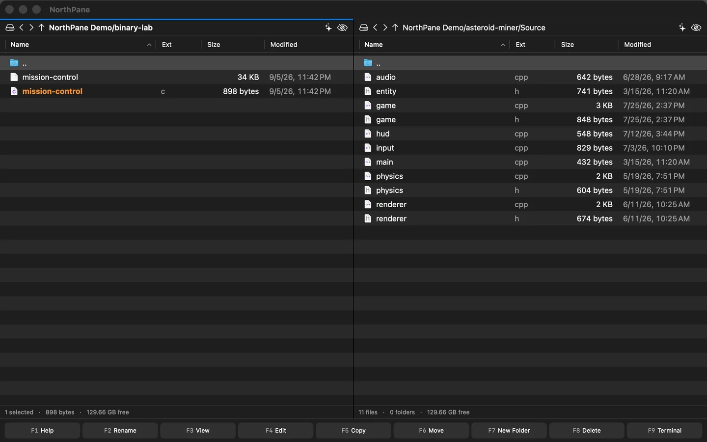 Your everyday two-pane workspace